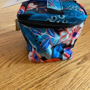 Vibrant Floral Cosmetic Bag